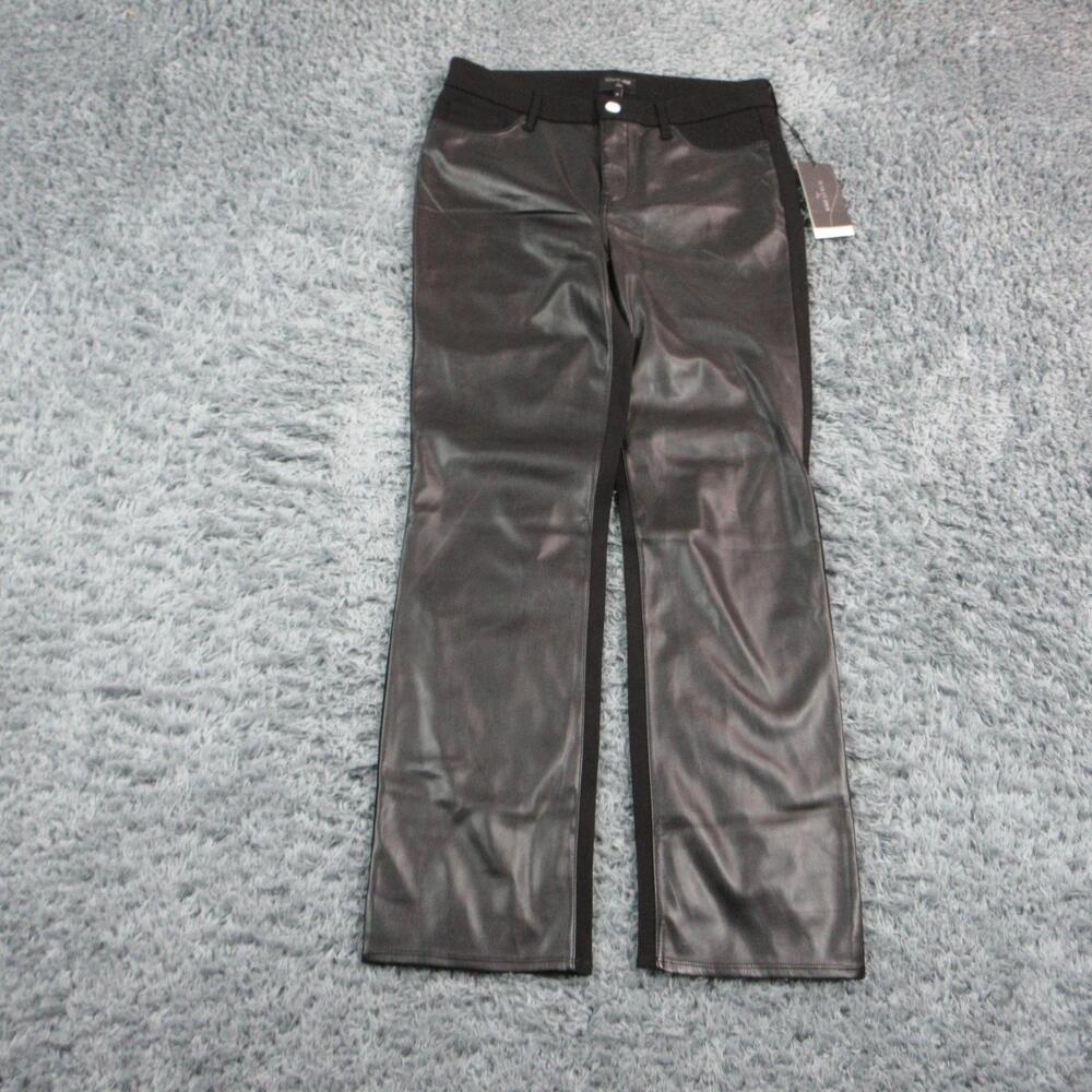 NYDJ Pants Womens 10 Black Marilyn Straight Sculpt-Her Ponte 33x31* NWT